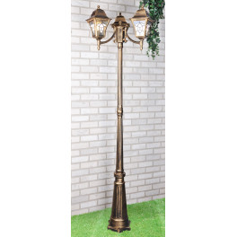 Светильник столбовой декоративный Е27 60W IP44 Altair F черное золото Elektrostandard (распродажа)