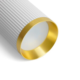 Светильник потолочный ML190 Barrel GATSBY MR16 GU10 35W 230V, белый + античное золото Feron