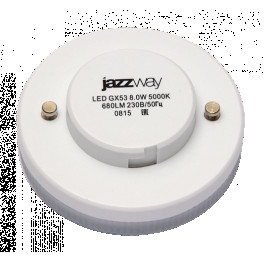 Лампа светодиодная PLED-GX53 8w 4000K 680Lm 230/50 Power Jazzway