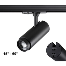 Трехжильный однофазный трековый светодиодный светильник Novotech NAIL 359029 1105лм 5W-9W-13W