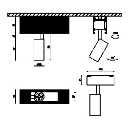 Светильник трековый SY 7W Черный 4000К  SY-601201-BL-7-NW SWG