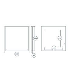 Светильник светодиодный FG 595 36W 3000K призма Faros
