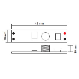 Диммер мини 1-3А, сенсор для профиля SWG