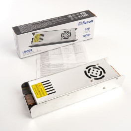 Трансформатор электронный для светодиодной ленты 500W 12V (драйвер), LB009 Feron
